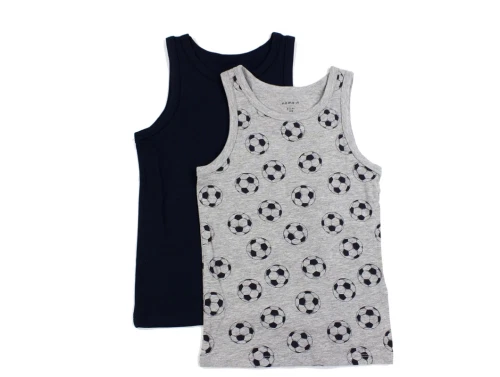 Name It grey melange fodbold undertrøje (2-pak)